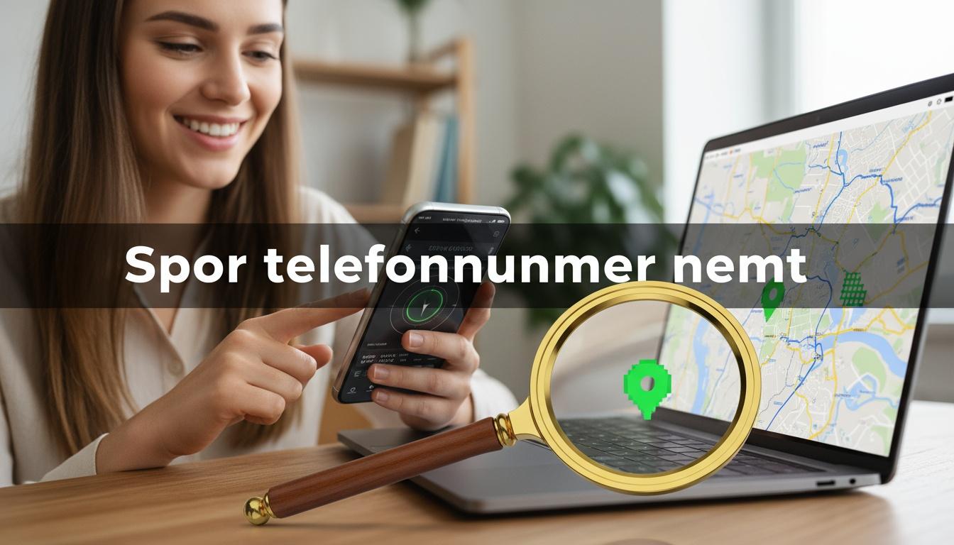 Ung kvinde med sporingsapp
